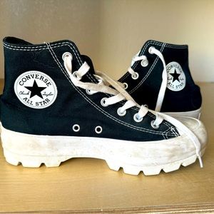 Converse platform sneakers size 8